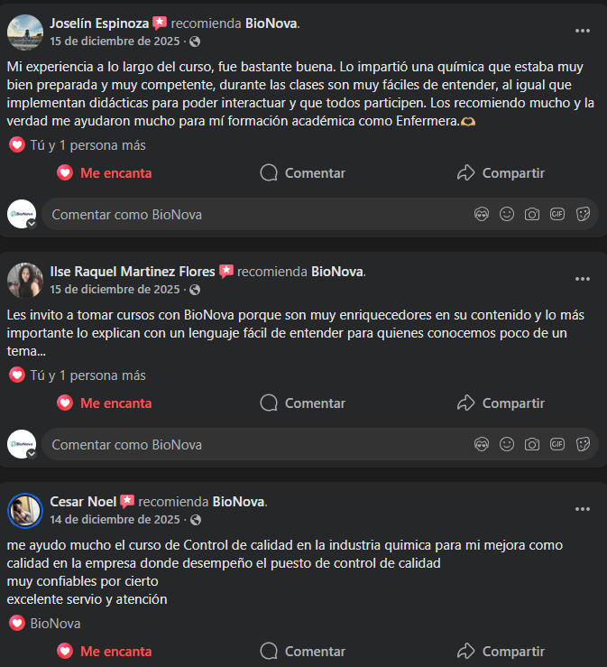 Testimonio 1 de alumna BIONOVA